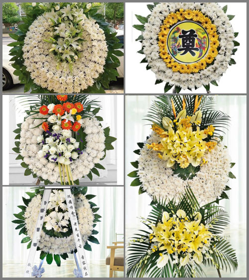 江苏泰州姜堰区张甸镇高庄村花圈速递